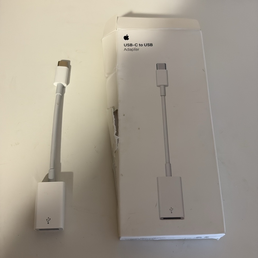 Original Apple USB-C to USB Adapter for MacBook/iPad MJ1M2AM/A  A1632 Open Box